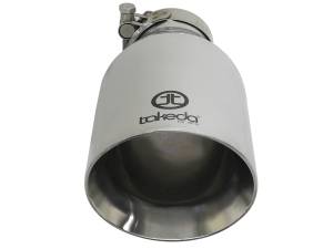 aFe Power - aFe Power Takeda 304 Stainless Steel Clamp-on Exhaust Tip Polished 2-1/2 IN Inlet x 4-1/2 IN Outlet x 9 IN L - 49T25454-P09 - Image 3