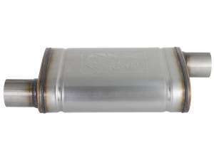 aFe Power - aFe Power MACH Force-Xp 409 Stainless Steel Muffler 2-1/2 IN ID Offset/Offset x 9 IN W x 4 IN H x 14 IN L - Oval Body - 49M00028 - Image 3