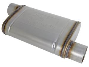 aFe Power MACH Force-Xp 409 Stainless Steel Muffler 3 IN ID Offset/Offset x 4 IN H x 9 IN W x 14 IN L - Oval Body - 49M00030