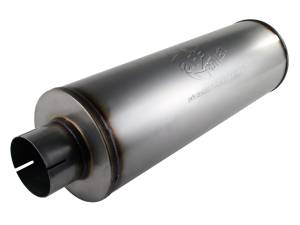 aFe Power - aFe Power MACH Force-Xp 409 Stainless Steel Muffler 4 IN ID Center/Center x 8 IN Dia x 30 IN L - 49-91002 - Image 1