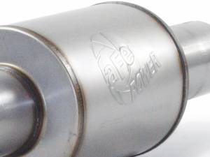 aFe Power - aFe Power MACH Force-Xp Aluminized Steel Muffler (4 IN ID Center/Center x 8 IN Dia. x 30 IN L - Round Body) - 49-91014 - Image 2