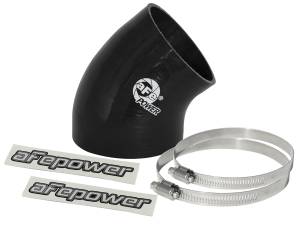 aFe Power Magnum FORCE Cold Air Intake System Spare Parts Kit (4 IN ID to 3-1/2 IN ID x 40-Deg.) Elbow Reducing Coupler - Black - 59-00047