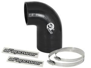 aFe Power Magnum FORCE Cold Air Intake System Spare Parts Kit (3 IN ID to 2-1/2 IN ID x 90 Deg.) Elbow Reducing Coupler - Black - 59-00058