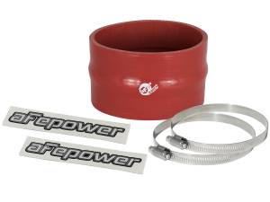 aFe Power Magnum FORCE Cold Air Intake System Spare Parts Kit (3-1/2 IN ID x 2-1/4 IN L) Straight Coupler w/ Hump - Red - 59-00060