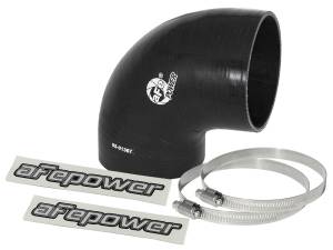 aFe Power Magnum FORCE Cold Air Intake System Spare Parts Kit (4 IN ID to 3-4/5 IN ID x 90 Deg.) Elbow Reducing Coupler - Black - 59-00067