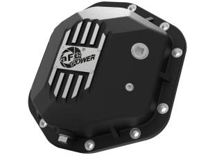 aFe Power - aFe Power Pro Series Dana 44 Rear Differential Cover Black w/ Machined Fins Jeep Wrangler (TJ/JK) 97-18 - 46-71110B - Image 1