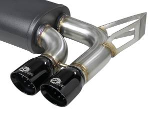 aFe Power - aFe Power MACH Force-XP 2-1/2 IN 304 Stainless Steel Cat-Back Exhaust System w/ Black Tips BMW M3 (E46) 01-06 L6-3.2L S54 - 49-36344-B - Image 2