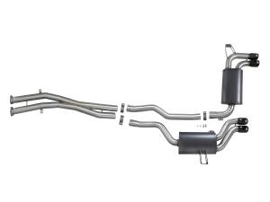 aFe Power - aFe Power MACH Force-XP 2-1/2 IN 304 Stainless Steel Cat-Back Exhaust System w/ Black Tips BMW M3 (E46) 01-06 L6-3.2L S54 - 49-36344-B - Image 5