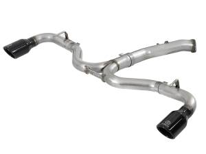 aFe Power Takeda 3 IN to 2-1/2 IN 304 Stainless Steel Axle-Back Exhaust w/ Black Tip Hyundai Elantra GT 18-20 L4-1.6L (t) - 49-37002-1B