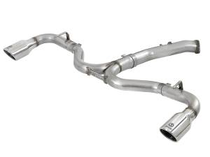 aFe Power Takeda 3 IN to 2-1/2 IN 304 Stainless Steel Axle-Back Exhaust w/ Polished Tip Hyundai Elantra GT 18-20 L4-1.6L (t) - 49-37002-1P