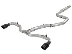 aFe Power Takeda 3 IN to 2-1/2 IN 304 Stainless Steel Cat-Back Exhaust System w/ Black Tip Hyundai Elantra GT 18-20 L4-1.6L (t) - 49-37003-1B