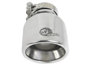aFe Power - aFe Power MACH Force-Xp 304 Stainless Steel Clamp-on Exhaust Tip Polished 2-1/2 IN Inlet x 4 IN Outlet x 6 IN L - 49T25404-P06 - Image 3