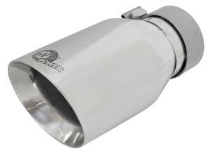 aFe Power MACH Force-Xp 304 Stainless Steel Clamp-on Exhaust Tip Polished 3 IN Inlet x 4-1/2 IN Outlet x 9 IN L - 49T30454-P092