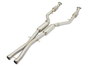 aFe Power MACH Force-Xp X-Pipe 2-1/2 IN 304 Stainless Steel w/ Cat & Resonator BMW M3 (E90/92/93) 08-13 V8-4.0L S65 - 49-36321-1
