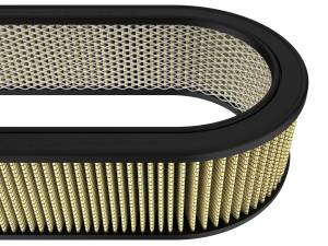 aFe Power - aFe Power Magnum FLOW Round Racing Air Filter w/ Pro GUARD 7 Media 18-1/8 IN L x 7-1/4 IN W x 4 IN H w/ Expanded Metal - 18-87003 - Image 2