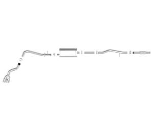 aFe Power - aFe Power Vulcan Series 3 IN 304 Stainless Steel Cat-Back Exhaust System w/ Polished Tip GM Silverado/Sierra 1500 19-23 V6-4.3L/V8-5.3L - 49-34106-P - Image 5