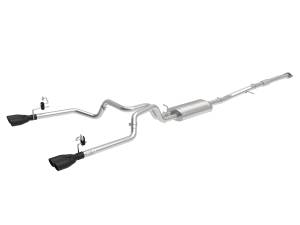 aFe Power - aFe Power Vulcan Series 304 Stainless Cat-Back Exhaust System w/ Rear Exit Black Tip GM Silverado/Sierra 1500 19-23 L4-2.7L (t) - 49-34110-B - Image 1