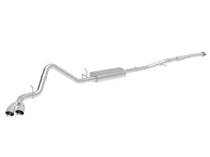 aFe Power Vulcan Series 304 Stainless Cat-Back Exhaust System w/ Side Exit Polished Tip GM Silverado/Sierra 1500 19-23 L4-2.7L (t) - 49-34109-P