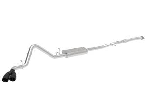 aFe Power Vulcan Series 304 Stainless Cat-Back Exhaust System w/ Side Exit Black Tip GM Silverado/Sierra 1500 19-23 L4-2.7L (t) - 49-34109-B