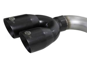 aFe Power - aFe Power Vulcan Series 304 Stainless Cat-Back Exhaust System w/ Side Exit Black Tip GM Silverado/Sierra 1500 19-23 L4-2.7L (t) - 49-34109-B - Image 2