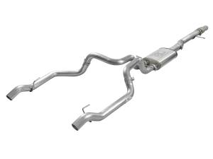 aFe Power Vulcan Series 4 IN to 3 IN 304 Stainless Cat-Back Exhaust System Retains OE Tip GM Silverado/Sierra 1500 19-23 V8-6.2L - 49-34101