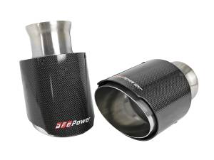 aFe Power - aFe Power MACH Force-Xp 4-1/2 IN Carbon Fiber OE Replacement Exhaust Tips Dodge Charger/Hellcat 15-22 V8-6.2L/6.4L - 49C32068-C - Image 1