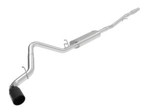 aFe Power - aFe Power Apollo GT Series 3 IN 409 Stainless Steel Cat-Back Exhaust System w/ Black Tip GM Silverado/Sierra 1500 19-23 V6-4.3L/V8-5.3L - 49-44107-B - Image 1