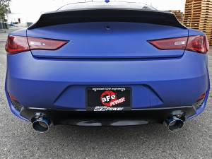 aFe Power - aFe Power Takeda 2-1/2 IN 304 Stainless Steel Cat-Back Exhaust System w/ Blue Flame Tips Infiniti Q60 17-22 V6-3.0L (tt) - 49-36134NM-L - Image 6