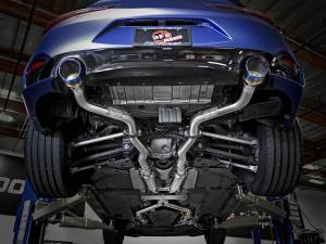 aFe Power - aFe Power Takeda 2-1/2 IN 304 Stainless Steel Cat-Back Exhaust System w/ Blue Flame Tips Infiniti Q60 17-22 V6-3.0L (tt) - 49-36134NM-L - Image 7