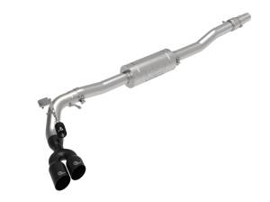 aFe Power Rebel Series 3 IN 304 Stainless Steel Cat-Back Exhaust System w/ Black Tips Ford Ranger 19-22 L4-2.3L (t) - 49-33111-B