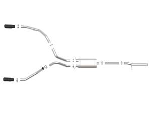 aFe Power - aFe Power Apollo GT Series 3 IN 409 Stainless Steel Cat-Back Exhaust System w/ Black Tip GM Silverado/Sierra 1500 09-18 V6-4.3/V8-4.8/5.3L - 49-44111-B - Image 2