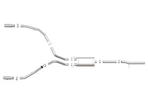 aFe Power - aFe Power Apollo GT Series 3 IN 409 Stainless Steel Cat-Back Exhaust System w/ Polish Tip GM Silverado/Sierra 1500 09-18 V6-4.3/V8-4.8/5.3L - 49-44111-P - Image 2