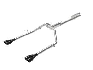 aFe Power - aFe Power Vulcan Series 3 IN to 2-1/2 IN 304 Stainless Steel Cat-Back Exhaust System Black Jeep Gladiator (JT) 20-23 V6-3.6L - 49-38084-B - Image 1