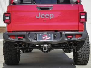 aFe Power - aFe Power Vulcan Series 3 IN to 2-1/2 IN 304 Stainless Steel Cat-Back Exhaust System Black Jeep Gladiator (JT) 20-23 V6-3.6L - 49-38084-B - Image 6