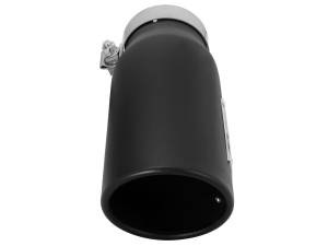 aFe Power - aFe Power MACH Force-Xp 409 Stainless Steel Clamp-on Exhaust Tip Black - Left - Exit 3-1/2 IN Inlet x 4-1/2 IN Outlet x 12 IN L - 49T35452-B12 - Image 3