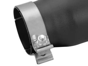 aFe Power - aFe Power MACH Force-Xp 409 Stainless Steel Clamp-on Exhaust Tip Black - Left - Exit 3-1/2 IN Inlet x 4-1/2 IN Outlet x 12 IN L - 49T35452-B12 - Image 4