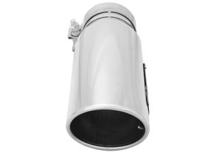 aFe Power - aFe Power MACH Force-Xp 304 Stainless Steel Clamp-on Exhaust Tip Polished - Left - Exit 3-1/2 IN Inlet x 4-1/2 IN Outlet x 12 IN L - 49T35452-P12 - Image 3