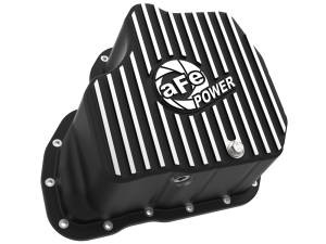 aFe Power - aFe POWER Pro Series Engine Oil Pan Black w/ Machined Fins GM Diesel Trucks 11-16 V8-6.6L (td) LML - 46-71080B - Image 2