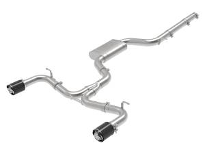 aFe Power - aFe Power MACH Force-Xp 3 IN to 2-1/2 IN Stainless Steel Cat-Back Exhaust System Carbon Volkswagen GTI (MKVII) 15-17 L4-2.0L (t) - 49-36418-C - Image 1