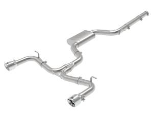 aFe Power MACH Force-Xp 3 IN to 2-1/2 IN Stainless Steel Cat-Back Exhaust System Polished Volkswagen GTI (MKVII) 15-17 L4-2.0L (t) - 49-36418-P