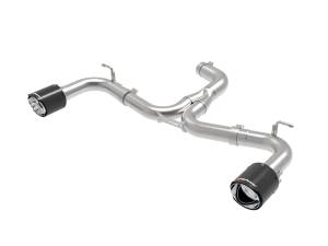 aFe Power MACH Force-Xp 3 IN to 2-1/2 IN Stainless Steel Axle-Back Exhaust System Carbon Volkswagen GTI (MK7.5) 18-21 L4-2.0L (t) - 49-36421-C
