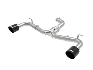 aFe Power MACH Force-Xp 3 IN to 2-1/2 IN Stainless Steel Axle-Back Exhaust System Black Volkswagen GTI (MK7.5) 18-21 L4-2.0L (t) - 49-36421-B