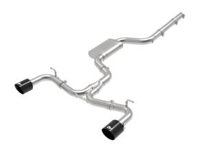 aFe Power MACH Force-Xp 3 IN to 2-1/2 IN Stainless Steel Cat-Back Exhaust System Black Volkswagen GTI (MK7.5) 18-21 L4-2.0L (t) - 49-36422-B