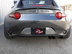 aFe Power - aFe Power Takeda 2-1/2 IN 304 Stainless Steel Axle-Back Exhaust System w/ Black Tip Mazda MX-5 Miata (ND) 16-23 L4-2.0L - 49-37004-B - Image 3