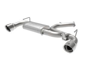 aFe Power - aFe Power Takeda 3 IN 304 Stainless Steel Axle-Back Exhaust System w/ Polished Tips Hyundai Veloster N 19-20 L4-2.0L (t) - 49-37007-P - Image 1