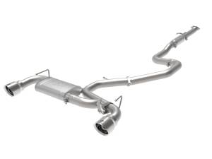 aFe Power Takeda 3 IN 304 Stainless Steel Cat-Back Exhaust System w/ Polished Tips Hyundai Veloster N 19-20 L4-2.0L (t) - 49-37008-P