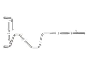 aFe Power - aFe Power Takeda 3 IN 304 Stainless Steel Cat-Back Exhaust System w/ Polished Tips Hyundai Veloster N 19-20 L4-2.0L (t) - 49-37008-P - Image 4