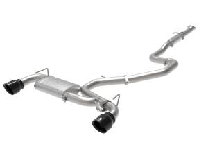 aFe Power Takeda 3 IN 304 Stainless Steel Cat-Back Exhaust System w/ Black Tips Hyundai Veloster N 19-20 L4-2.0L (t) - 49-37008-B