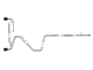 aFe Power - aFe Power Takeda 3 IN 304 Stainless Steel Cat-Back Exhaust System w/ Black Tips Hyundai Veloster N 19-20 L4-2.0L (t) - 49-37008-B - Image 4