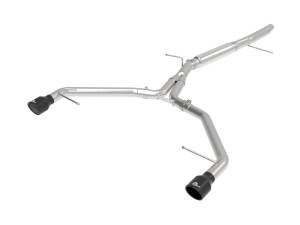 aFe Power - aFe Power MACH Force-Xp 3 IN to 2-1/2 IN Stainless Steel Axle-Back Exhaust System Black Audi A4 (B9) 17-19 L4-2.0L(t) - 49-36419-B - Image 1